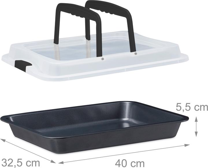 Image du produit Relaxdays Plaque de cuisson avec couvercle 3in1