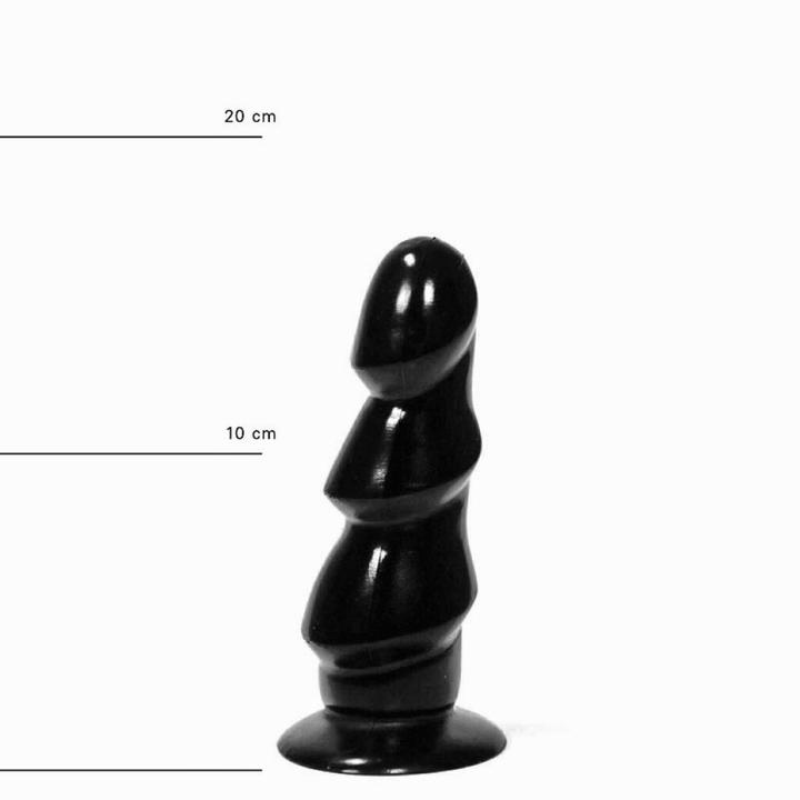 Produktbild All Black Analdildo mit Riffeln