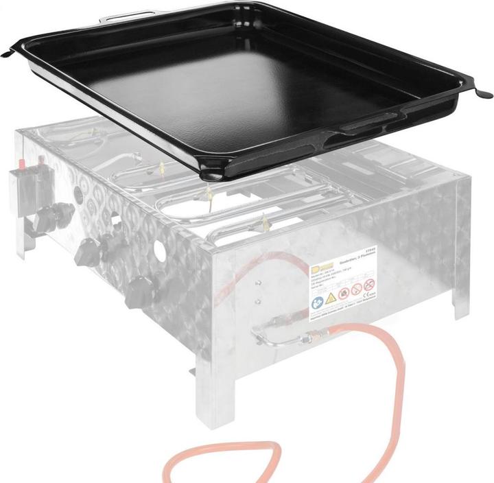 Produktbild Dema Pfanne Ersatzpfanne Stahlpfanne emailliert 585x475 für Gasbräter Gasgrill 17545