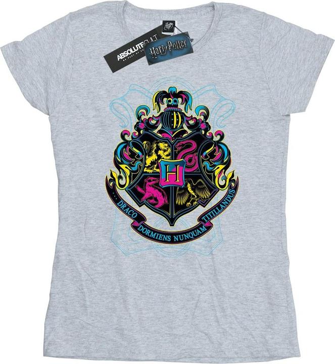 Actual product image Womens/Ladies Hogwarts Crest Cotton T-Shirt (XL)