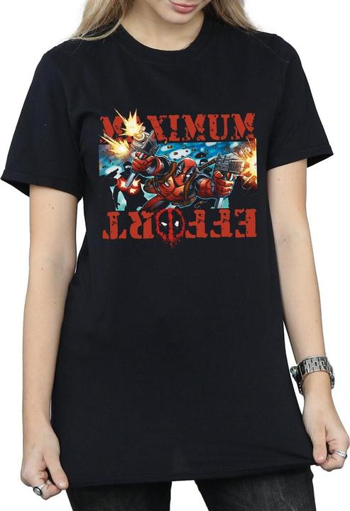 Immagine prodotto Deadpool Maximum Effort Maglietta Ampia Donna (XL)