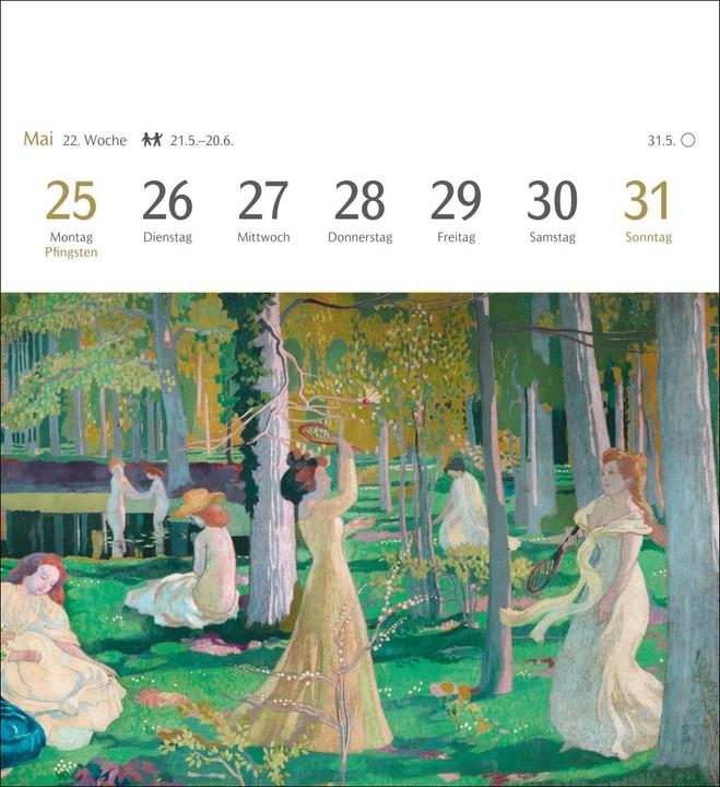 Produktbild Harenberg Kunstgenuss Postkartenkalender 2026 - Kalender mit 53 Kunstpostkarten