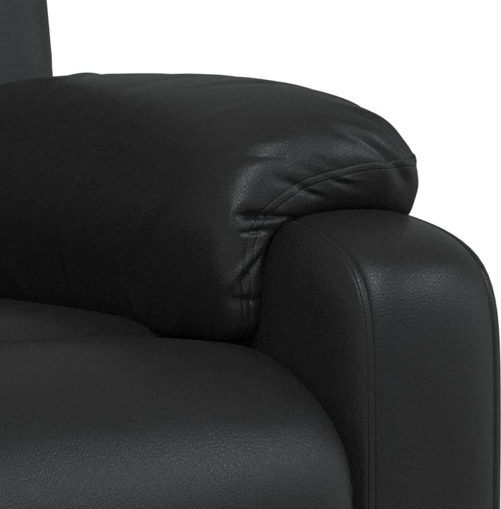 Produktbild vidaXL Relaxsessel Schwarz Kunstleder,Farbe: Schwarz,Material