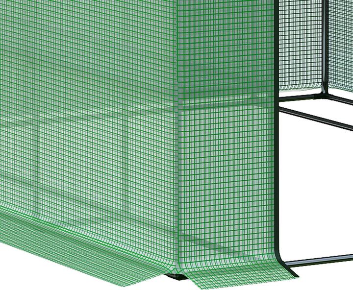 Produktbild Outsunny Foliengewächshäus mit Regalböden