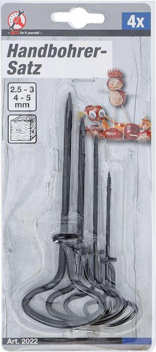 Actual product image BGS Hand drill set (2, 3, 4, 5 mm)