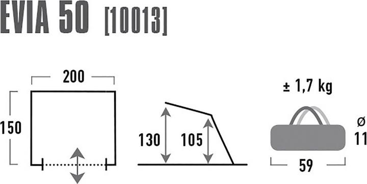 Produktbild High Peak Evia 50 Beach Shelter