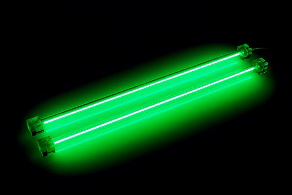 Actual product image Revoltec Cold light cathode twin set (Green)