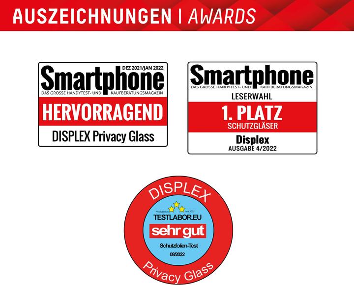 Produktbild Displex Real Glass, Privacy Full Cover Panzerglas (1 Stück, Samsung Galaxy S24 Ultra)