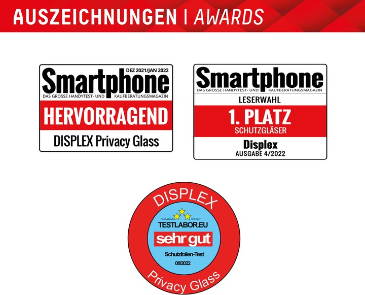 Produktbild Displex Real Glass, Privacy Full Cover Panzerglas (1 Stück, Samsung Galaxy S24 Ultra)