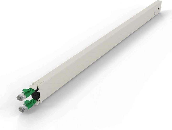 Produktbild PATCHBOX one / Cassette / 30RU / Cat 6A, STP, 1.8 m, Grün (CAT6a, 1.80 m)