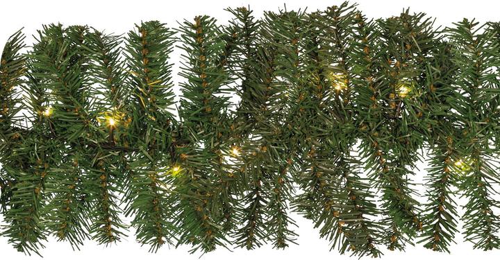 Image du produit Idena 31854 Guirlande de sapin LED avec 160 LED blanc chaud, avec minuterie de 8 heures, pour l'Avent (10 m)