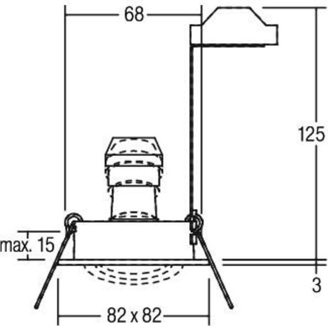 Produktbild Brumberg HV-Einbaustahler (GU10)