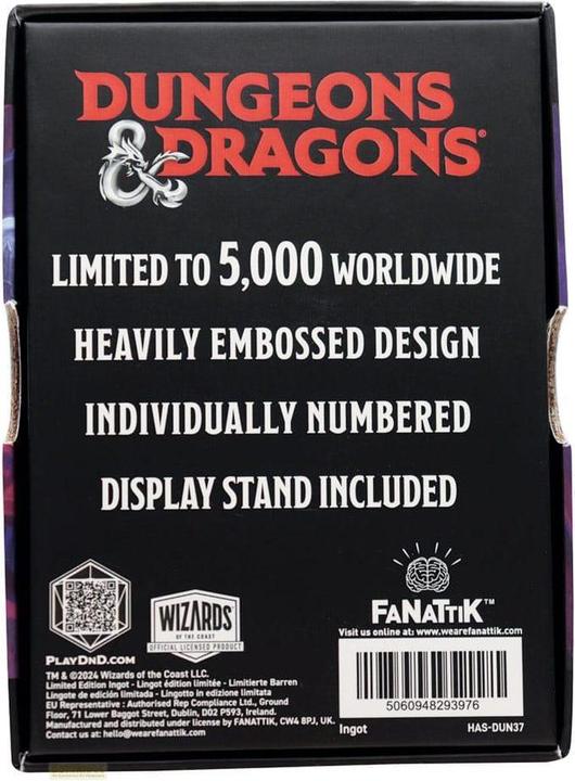 Immagine prodotto Fanattik Lingotto di metallo di Dungeons & Dragons Vecna Eve of Ruin Edizione Limitata
