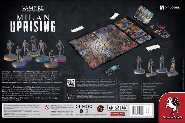 Actual product image Pegasus Teburu: Vampire – The Masquerade: Milan Uprising *Premiumshop-exklusiv* (English, German, 1 - 4 Players)
