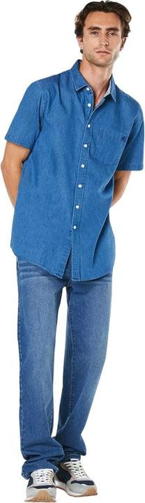 Actual product image Universal Textiles Mens Denim Short-Sleeved Shirt (S)