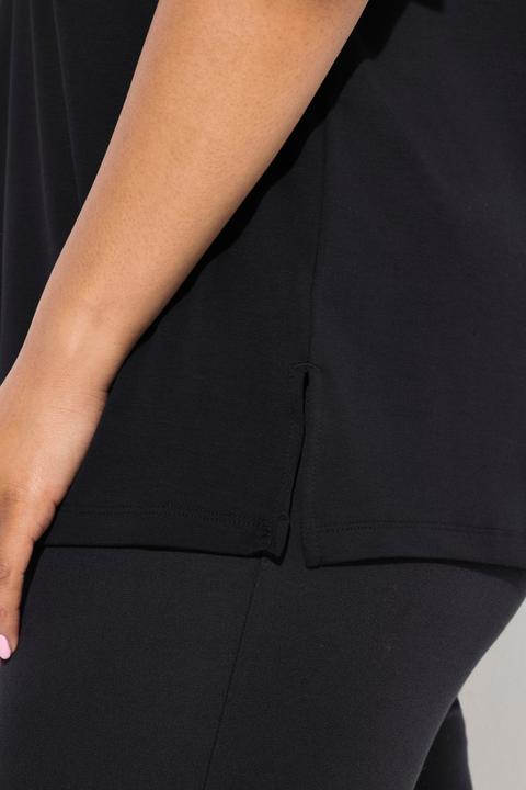 Produktbild Ulla Popken T-Shirt, A-Linie, V-Ausschnitt, Halbarm (50, 52)