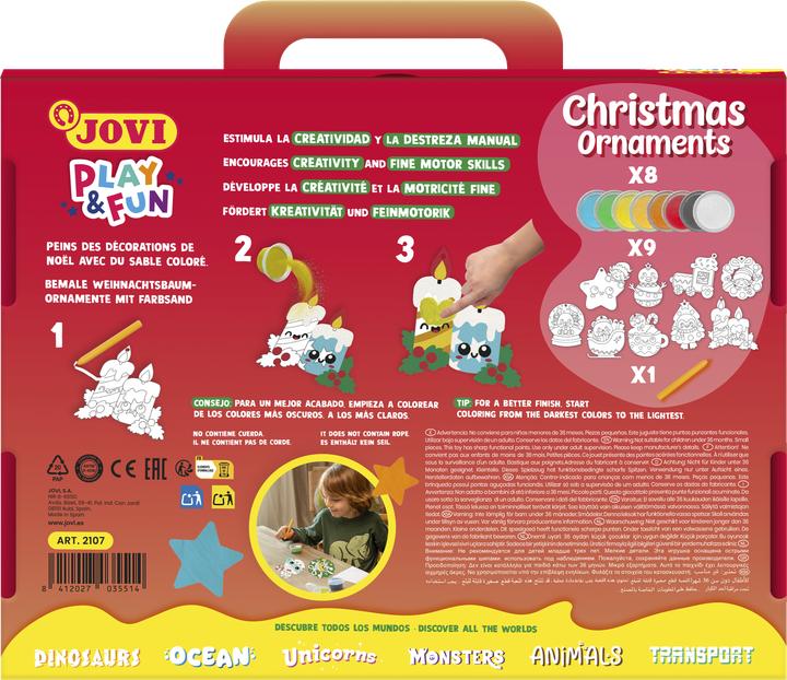Actual product image Jovi Play&Fun Sand Painting Kit Christmas