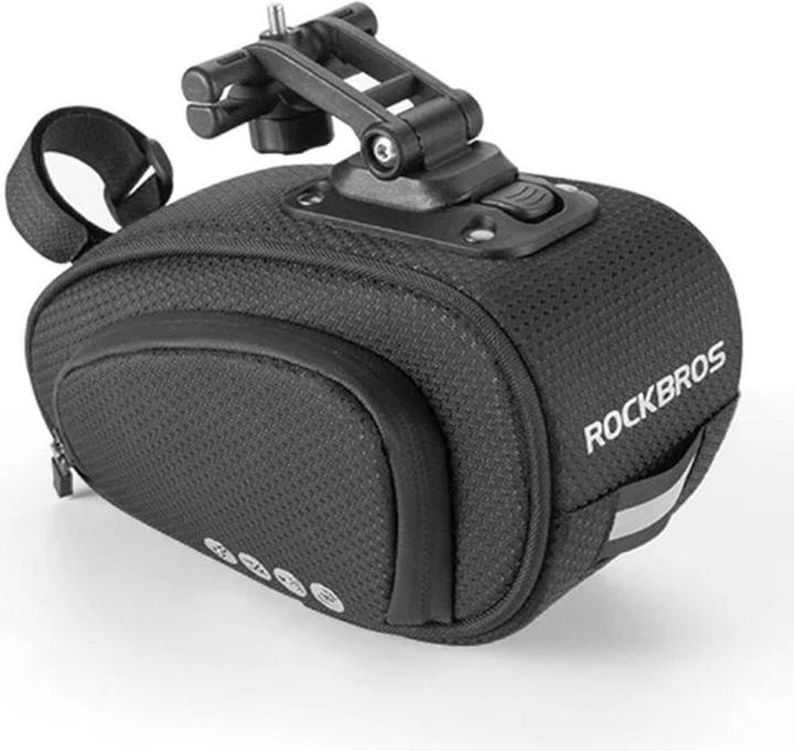 Rockbros C40 bicycle bag under the saddle - black (1.20 l, Rahmentasche)