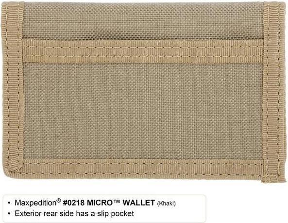 Actual product image Maxpedition MICRO Wallet