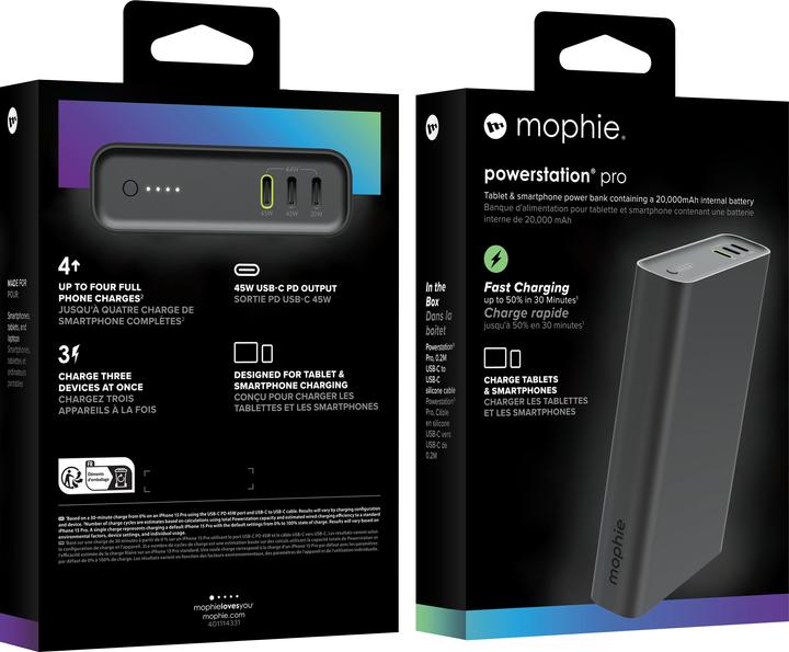 Actual product image mophie Powerstation Pro (20000 mAh, 45 W, 65 Wh)