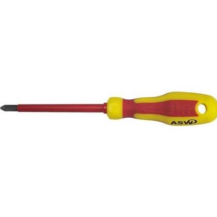 Csdk SL, Schraubenzieher, Schraubendreher 1000V LAUS Phillips-Schlitz PH1x100mm mit Zwei-Komponenten-Griff und isolierte...