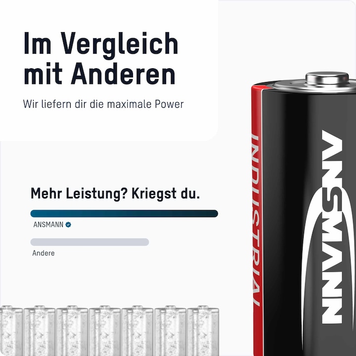 Produktbild Ansmann Industrial Baby Alkali-Mangan (10 Stk., C, 7200 mAh)
