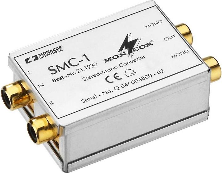 Actual product image Monacor Stereo-Mono-Converter (Audio Splitter)