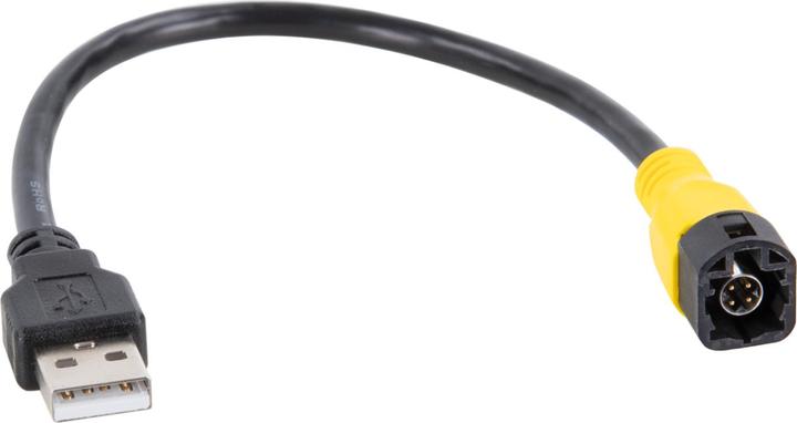 Image du produit ACV Adaptateur USB VW divers véhicules LVDS jaune>USB-A