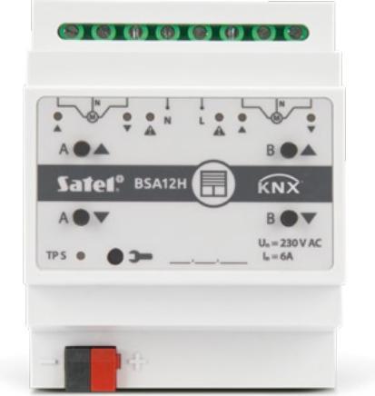 Actual product image Satel KNX 2-channel blind actuator 230V AC KNX-BSA12H (Shutter actuator)