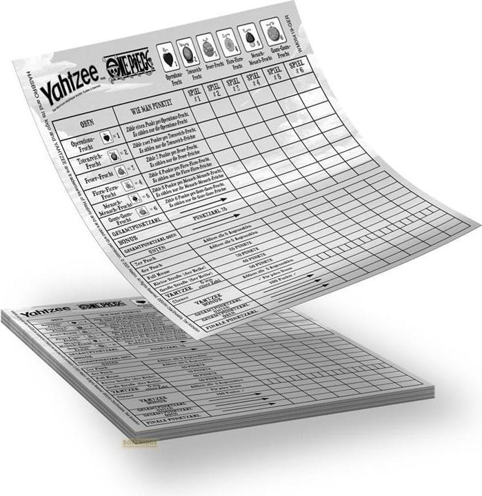 Produktbild Winning Moves One Piece Yahtzee *Deutsche Version* (Deutsch)
