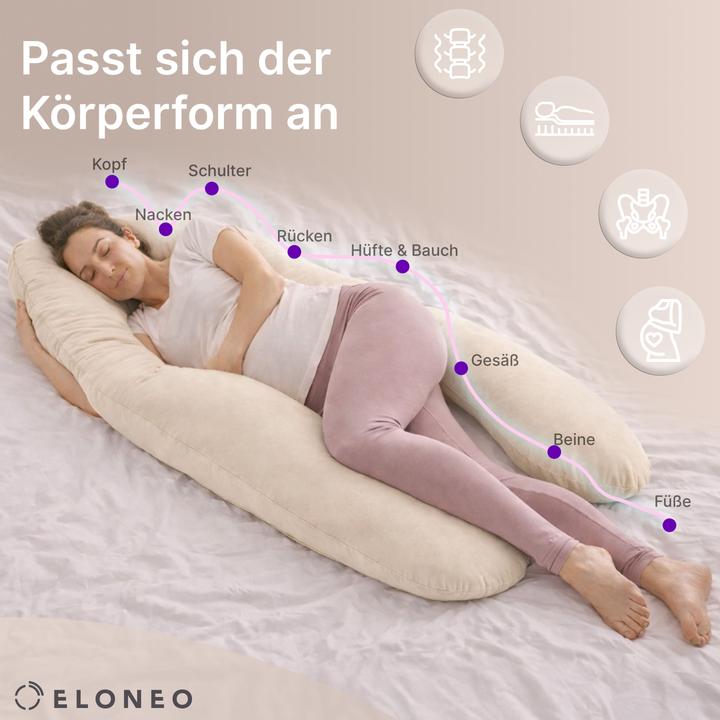 Actual product image Eloneo Side sleeper pillow with cover