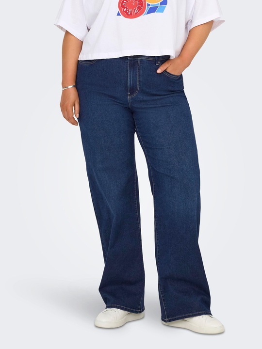 Produktbild Only CARSALLY Mittlere Taille Weiter Beinschnitt Jeans Jeans mit weitem Bein (W50/L34)