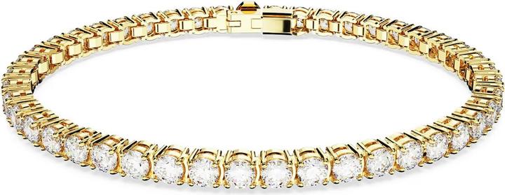 Immagine prodotto Swarovski Bracciale Tennis Matrix in oro bianco taglio rotondo (16.50 cm, Metallo Swarovski)