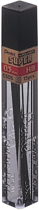 Actual product image Pentel Super (12 Piece, Black, 0.50 mm)