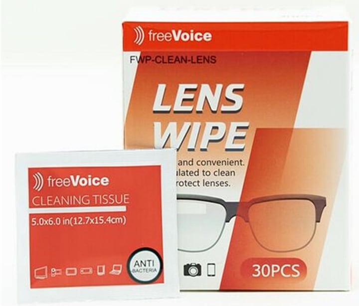 FreeVoice Lensreinigingsdoekje 30 stuks