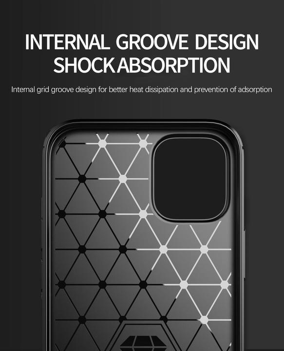 Produktbild Cadorabo TPU Ultra Slim carbon edelstahl Kombi Cover (Apple iPhone 12, Realme 12 Pro+)