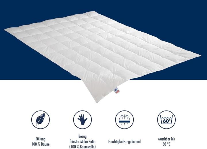 Produktbild Irisette Daunensteppbett Nora leicht (310 g, 155 x 220 cm)