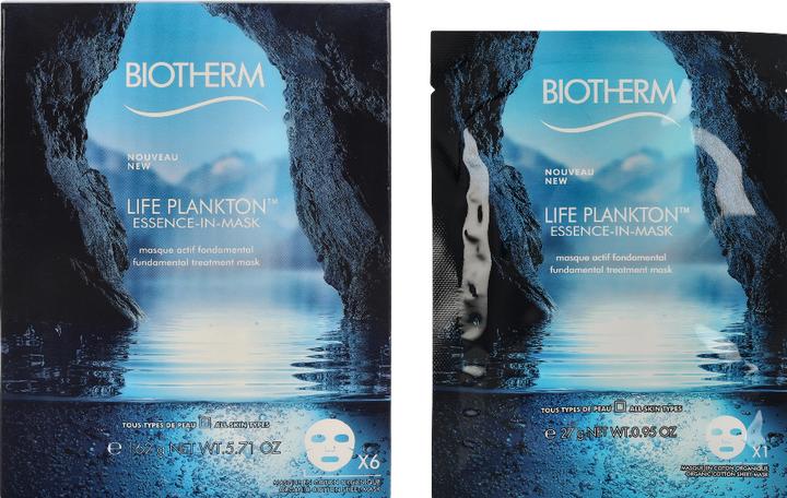 Produktbild Biotherm Life Plankton Moisturizing Mask (Essence In Mask) 6 X 27 G (162 ml)