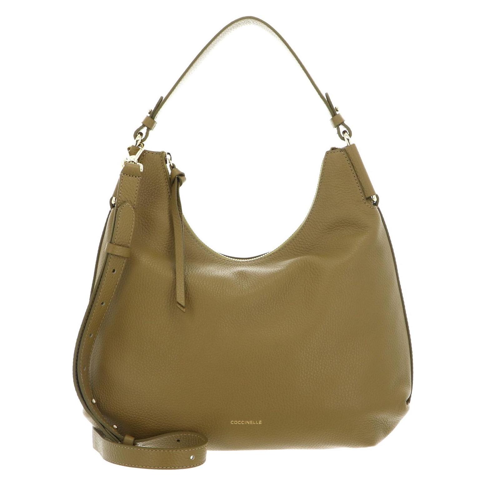 Coccinelle, Damen, Handtasche, Rebekka Handbag Grained Leather, Grün
