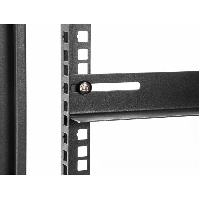Thumbnail - Delock 19? Tragschiene für Netzwerkschrank 450 x 40 mm 2 Stück, Serverschrank Zubehör, Schwarz