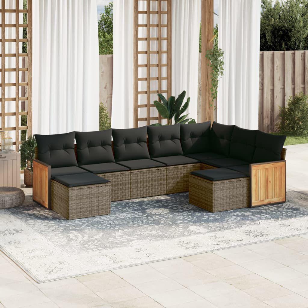 Thumbnail - VidaXL, Gartenlounge, 10-tlg. Garten-Lounge-Set mit Kissen