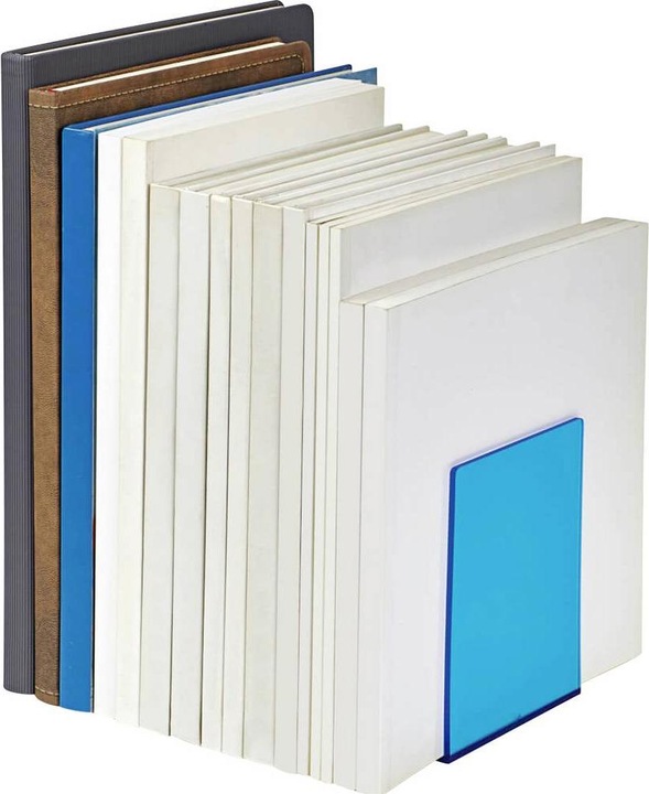 Image du produit Maul Serre-livres 10x10x13cm 3513631 bleu transparent 2 pièces (10 x 10 x 13 cm)