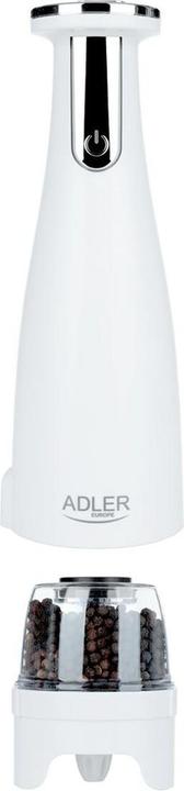 Productafbeelding Adler Elektrische zout- en pepermolen AD 4449w 7 W, Behuizing ABS-kunststof, Lithium, Matwit