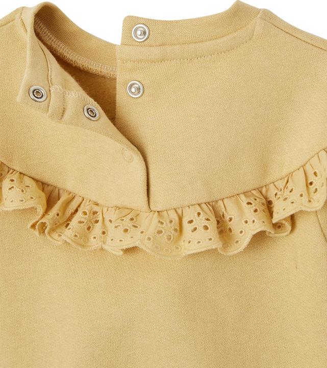Actual product image Vertbaudet Mädchen Baby Sweatshirt mit besticktem Volant (68)