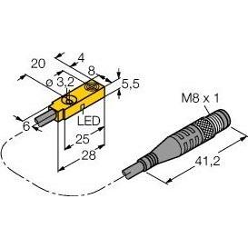 Turk TURCK BI2-Q5.5-AP6X-0.3-PS Sensore induttivo BI2Q55AP6X03PS (Interruttore), Modulo elettronico