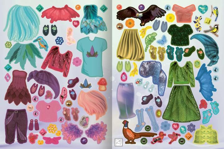 Produktbild Sticker-Anziehpuppen Metallic – Im Feenreich