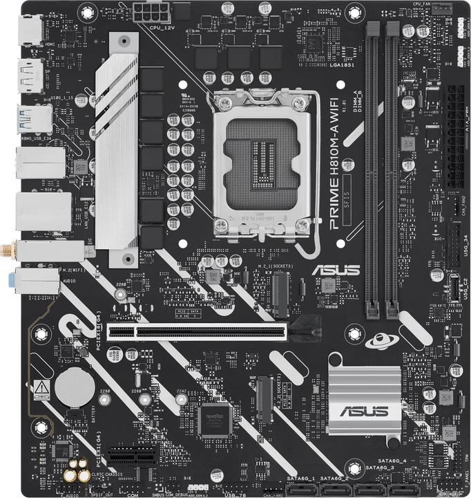 Productafbeelding ASUS PRIME H810M-A WIFI (LGA 1851, Intel H810, mATX)