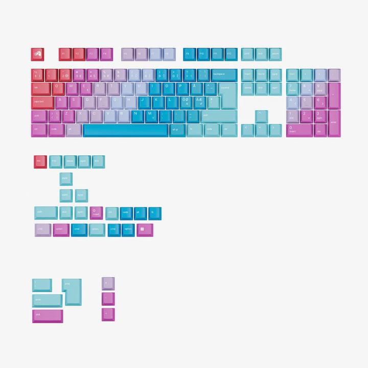 Glorious GPBT Keycaps - Daydream - Nordic ISO - (131 pcs) - Cherry Profile