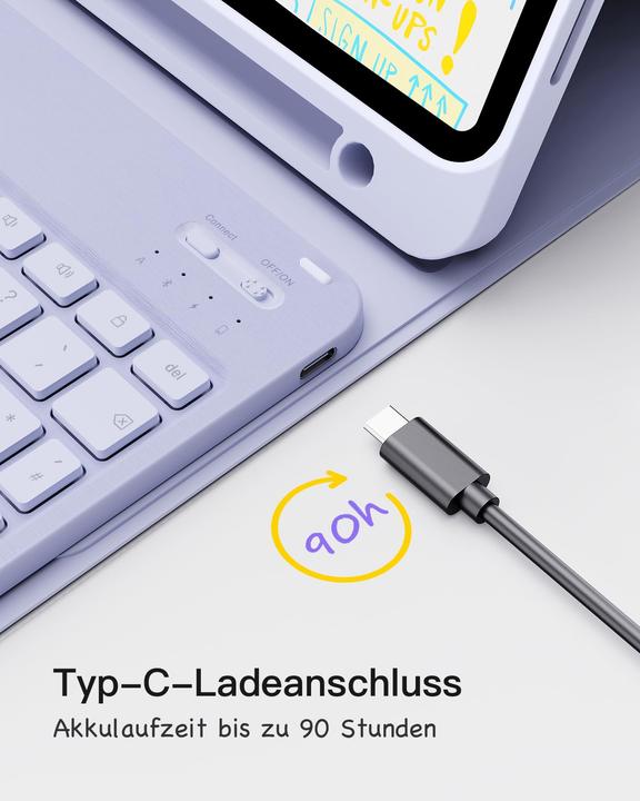 Produktbild Inateck Keyboard iPad 04002 purple (KB04002 purple) (DE)