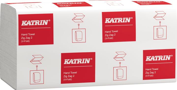 Produktbild Elos Falthandtuch Katrin Classic ZZ 2 L244xB230ca. mm weiss 2-lagig ZickZack (1 x)